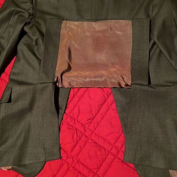 Men’s sports coat, dark gray, custom tailored, sleeves 25/length 33 - Picture 6 of 8